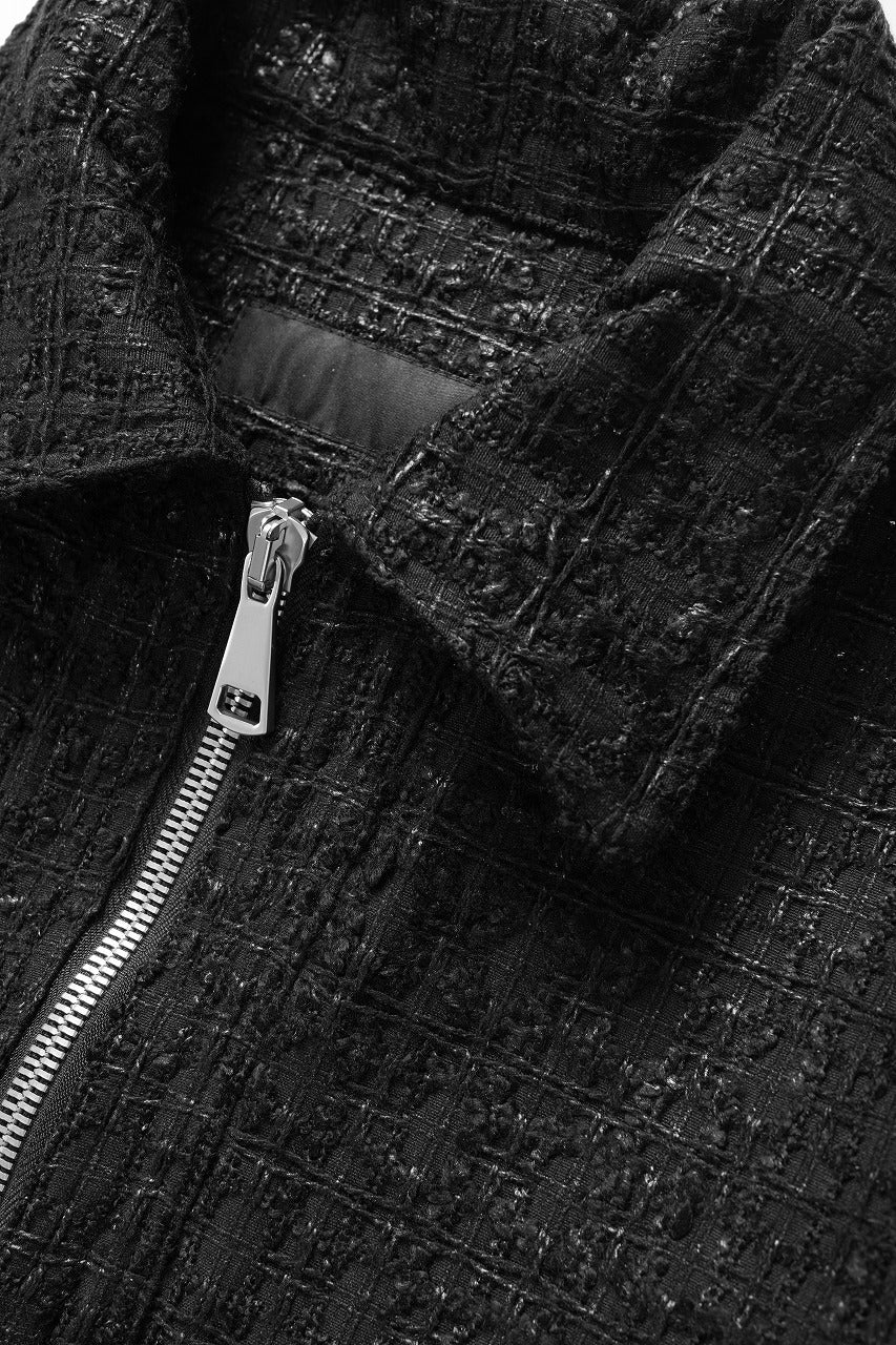 画像をギャラリービューアに読み込む, A.F ARTEFACT TUCK SLEEVE JACKET / LUXURY TWEED (BLACK)