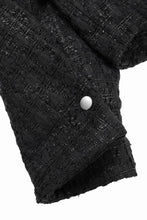 画像をギャラリービューアに読み込む, A.F ARTEFACT TUCK SLEEVE JACKET / LUXURY TWEED (BLACK)