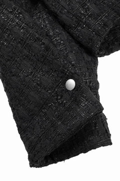 画像をギャラリービューアに読み込む, A.F ARTEFACT TUCK SLEEVE JACKET / LUXURY TWEED (BLACK)