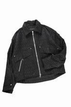 画像をギャラリービューアに読み込む, A.F ARTEFACT TUCK SLEEVE JACKET / LUXURY TWEED (BLACK)