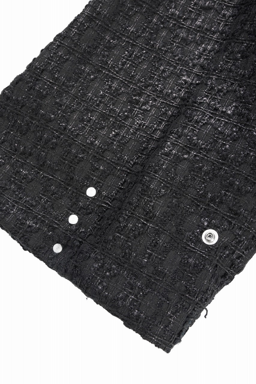 画像をギャラリービューアに読み込む, A.F ARTEFACT TUCK SLEEVE JACKET / LUXURY TWEED (BLACK)