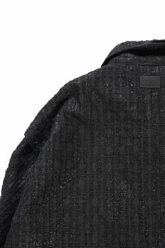 画像をギャラリービューアに読み込む, A.F ARTEFACT TUCK SLEEVE JACKET / LUXURY TWEED (BLACK)