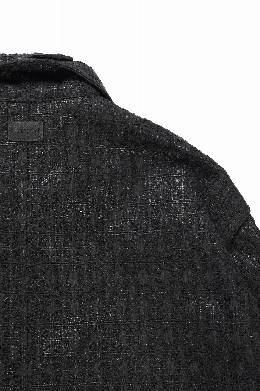 画像をギャラリービューアに読み込む, A.F ARTEFACT TUCK SLEEVE JACKET / LUXURY TWEED (BLACK)