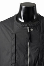 画像をギャラリービューアに読み込む, thom/krom COLLARLESS JACKET / STRETCH COTTON (BLACK)
