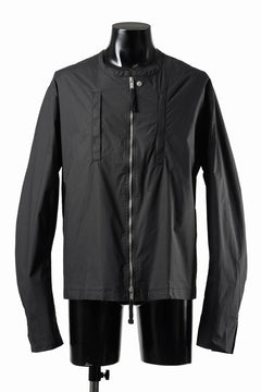 画像をギャラリービューアに読み込む, thom/krom COLLARLESS JACKET / STRETCH COTTON (BLACK)