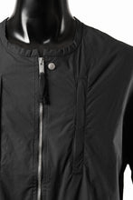 画像をギャラリービューアに読み込む, thom/krom COLLARLESS JACKET / STRETCH COTTON (BLACK)