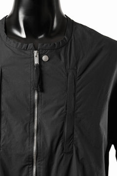 画像をギャラリービューアに読み込む, thom/krom COLLARLESS JACKET / STRETCH COTTON (BLACK)