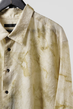 画像をギャラリービューアに読み込む, KLASICA "SH-053-MU" PLAIN BIG SHIRTS / ”KAGO-ZOME" DYED MUSLIN (ECRU)