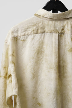 画像をギャラリービューアに読み込む, KLASICA "SH-053-MU" PLAIN BIG SHIRTS / ”KAGO-ZOME" DYED MUSLIN (ECRU)
