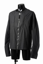 画像をギャラリービューアに読み込む, thom/krom COLLARLESS JACKET / STRETCH COTTON (BLACK)