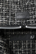 画像をギャラリービューアに読み込む, A.F ARTEFACT HOODED ZIPPER BLOUSON / LUXURY TWEED (BLACK x GOLD)