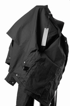 画像をギャラリービューアに読み込む, thom/krom COLLARLESS JACKET / STRETCH COTTON (BLACK)
