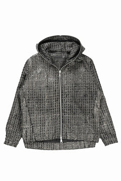 画像をギャラリービューアに読み込む, A.F ARTEFACT HOODED ZIPPER BLOUSON / LUXURY TWEED (BLACK x GOLD)