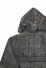 画像をギャラリービューアに読み込む, A.F ARTEFACT HOODED ZIPPER BLOUSON / LUXURY TWEED (BLACK x GOLD)