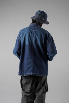 Load image into Gallery viewer, MADNESS NV. SHAWL COLLAR DENIM COVERALL (INDIGO)