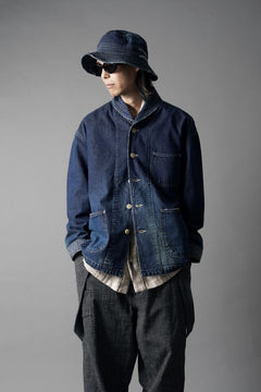 Load image into Gallery viewer, MADNESS NV. SHAWL COLLAR DENIM COVERALL (INDIGO)