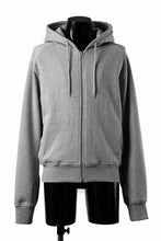 画像をギャラリービューアに読み込む, entire studios SLIM ZIP UP SWEAT PARKA (GREY MARLE)