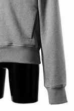 画像をギャラリービューアに読み込む, entire studios SLIM ZIP UP SWEAT PARKA (GREY MARLE)