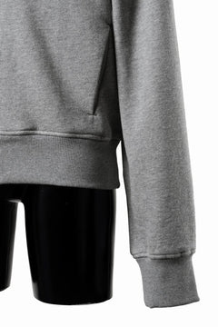 画像をギャラリービューアに読み込む, entire studios SLIM ZIP UP SWEAT PARKA (GREY MARLE)