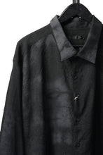 画像をギャラリービューアに読み込む, KLASICA "SH-053-MU" PLAIN BIG SHIRTS / ”KAGO-ZOME" DYED MUSLIN (BLACK GRAY)