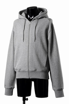 画像をギャラリービューアに読み込む, entire studios SLIM ZIP UP SWEAT PARKA (GREY MARLE)