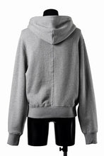 画像をギャラリービューアに読み込む, entire studios SLIM ZIP UP SWEAT PARKA (GREY MARLE)