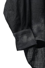 画像をギャラリービューアに読み込む, KLASICA "SH-053-MU" PLAIN BIG SHIRTS / ”KAGO-ZOME" DYED MUSLIN (BLACK GRAY)