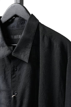 画像をギャラリービューアに読み込む, KLASICA "SH-053-MU" PLAIN BIG SHIRTS / ”KAGO-ZOME" DYED MUSLIN (BLACK GRAY)