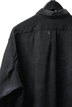 画像をギャラリービューアに読み込む, KLASICA "SH-053-MU" PLAIN BIG SHIRTS / ”KAGO-ZOME" DYED MUSLIN (BLACK GRAY)