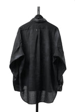 画像をギャラリービューアに読み込む, KLASICA "SH-053-MU" PLAIN BIG SHIRTS / ”KAGO-ZOME" DYED MUSLIN (BLACK GRAY)