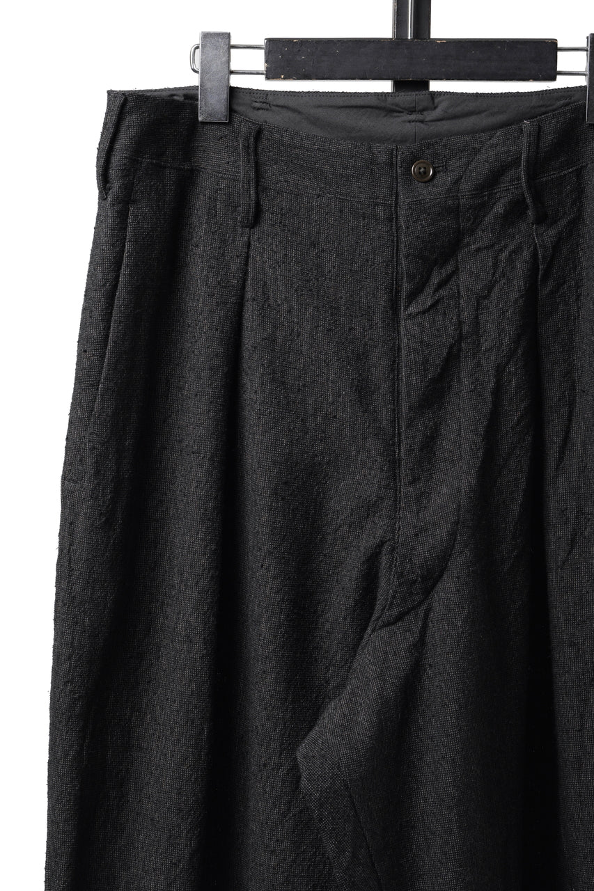 画像をギャラリービューアに読み込む, KLASICA "PACE-SW" WIDE AND TAPERED SILENT TROUSERS / AMBIENCE ANTIQUE DRAPER (CACAO NIB)