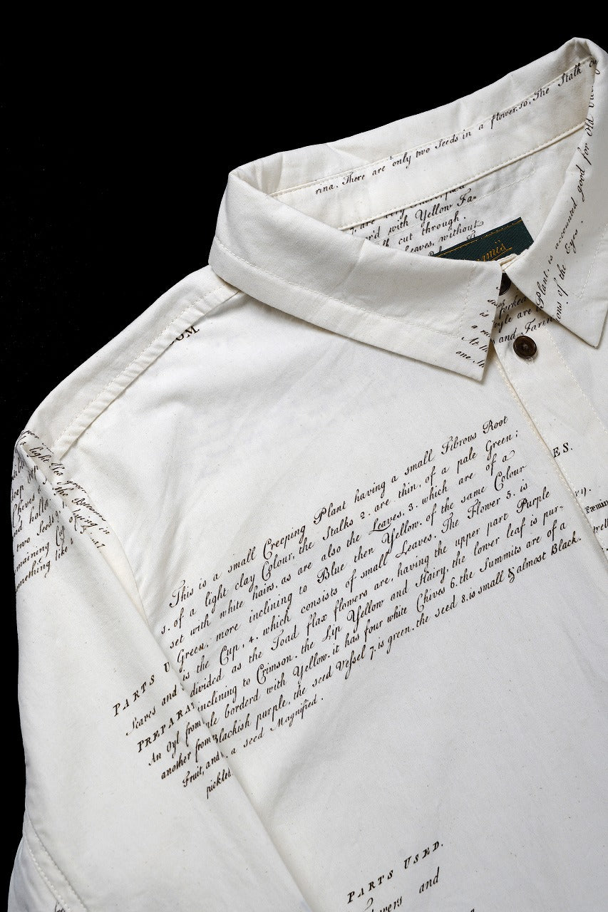 画像をギャラリービューアに読み込む, Aleksandr Manamis HERBARIUM NOTES CLASSIC SHIRT (HERBARIUM NOTES)
