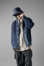 Load image into Gallery viewer, MADNESS NV. NEP DENIM BUCKET HAT (INDIGO)