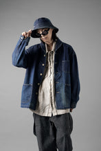 Load image into Gallery viewer, MADNESS NV. NEP DENIM BUCKET HAT (INDIGO)
