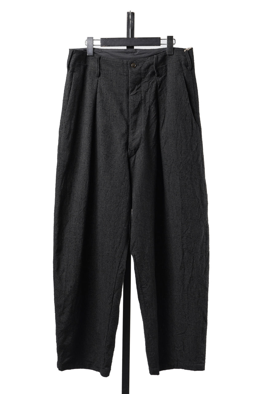画像をギャラリービューアに読み込む, KLASICA "PACE-SW" WIDE AND TAPERED SILENT TROUSERS / AMBIENCE ANTIQUE DRAPER (CACAO NIB)