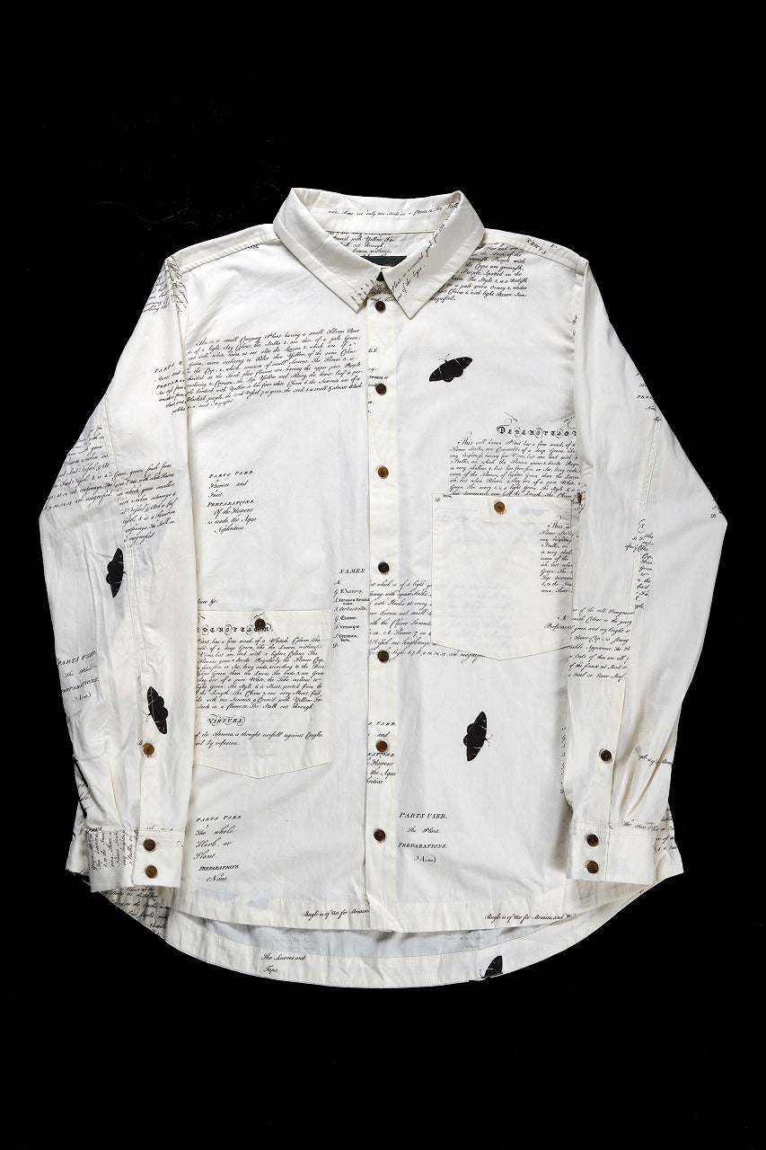 画像をギャラリービューアに読み込む, Aleksandr Manamis HERBARIUM NOTES CLASSIC SHIRT (HERBARIUM NOTES)