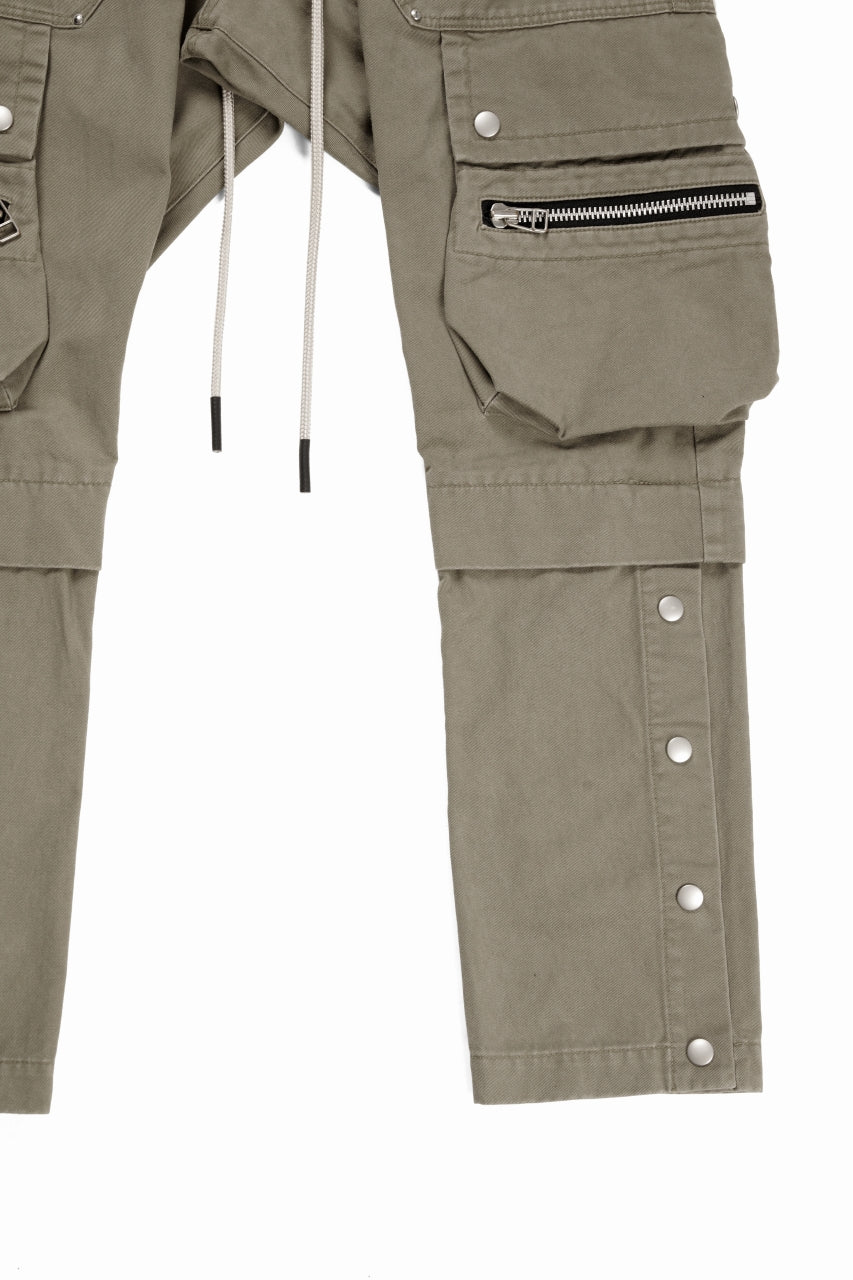 A.F ARTEFACT exclusive SOLID CARGO PANTS / BIO-WASHED CHINO CLOTH (BEIGE)
