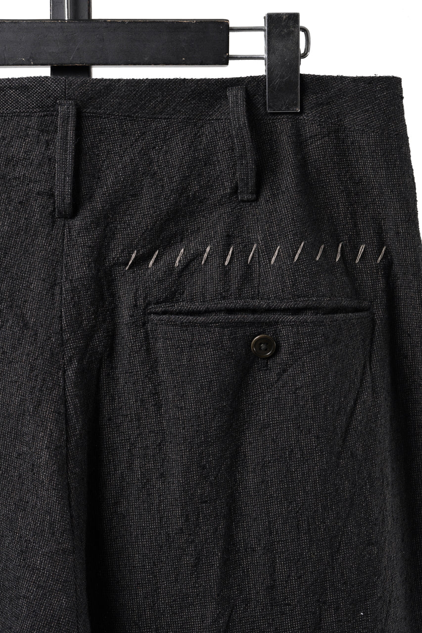 画像をギャラリービューアに読み込む, KLASICA "PACE-SW" WIDE AND TAPERED SILENT TROUSERS / AMBIENCE ANTIQUE DRAPER (CACAO NIB)