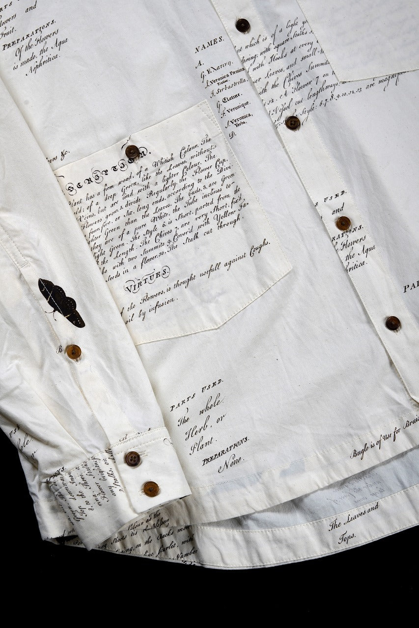 画像をギャラリービューアに読み込む, Aleksandr Manamis HERBARIUM NOTES CLASSIC SHIRT (HERBARIUM NOTES)