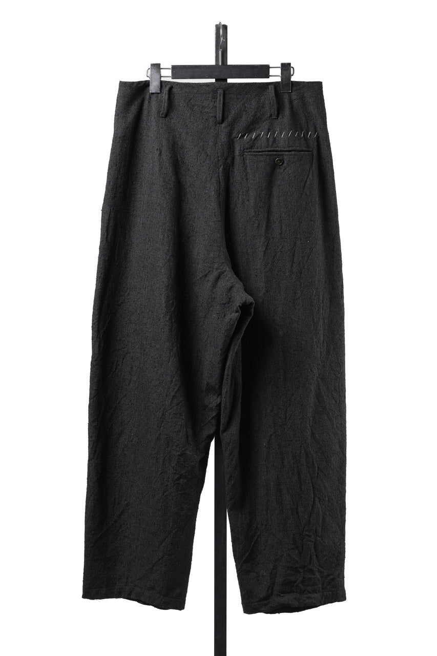 画像をギャラリービューアに読み込む, KLASICA "PACE-SW" WIDE AND TAPERED SILENT TROUSERS / AMBIENCE ANTIQUE DRAPER (CACAO NIB)