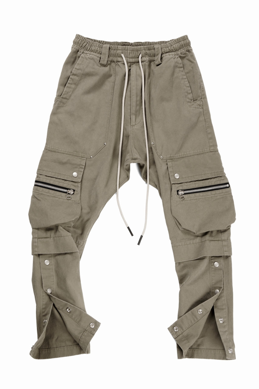 A.F ARTEFACT exclusive SOLID CARGO PANTS / BIO-WASHED CHINO CLOTH (BEIGE)