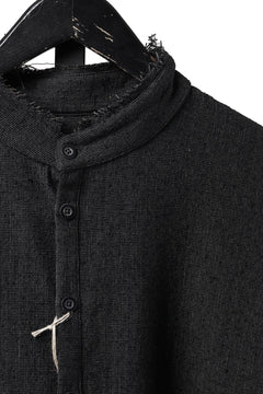 画像をギャラリービューアに読み込む, KLASICA "SH-042" STAND COLLAR LONG TAIL SHIRTS / AMBIENCE ANTIQUE DRAPER (CACAO NIB)