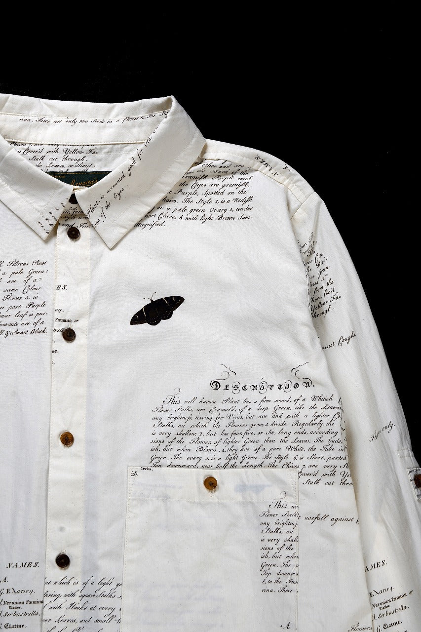 画像をギャラリービューアに読み込む, Aleksandr Manamis HERBARIUM NOTES CLASSIC SHIRT (HERBARIUM NOTES)