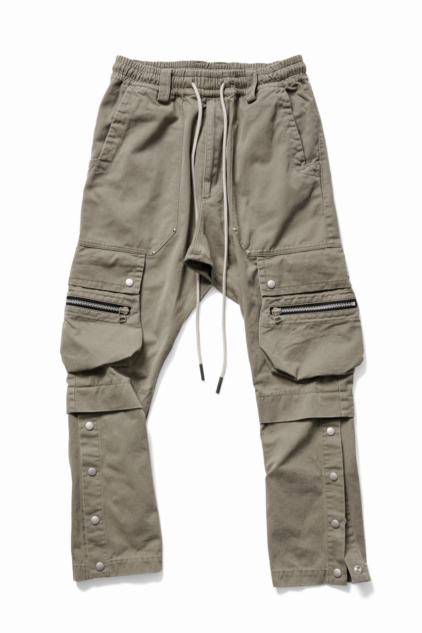 A.F ARTEFACT exclusive SOLID CARGO PANTS / BIO-WASHED CHINO CLOTH (BEIGE)
