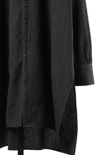 画像をギャラリービューアに読み込む, KLASICA "SH-042" STAND COLLAR LONG TAIL SHIRTS / AMBIENCE ANTIQUE DRAPER (CACAO NIB)