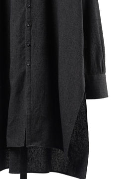 画像をギャラリービューアに読み込む, KLASICA "SH-042" STAND COLLAR LONG TAIL SHIRTS / AMBIENCE ANTIQUE DRAPER (CACAO NIB)