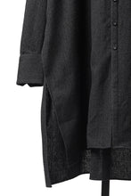 画像をギャラリービューアに読み込む, KLASICA "SH-042" STAND COLLAR LONG TAIL SHIRTS / AMBIENCE ANTIQUE DRAPER (CACAO NIB)