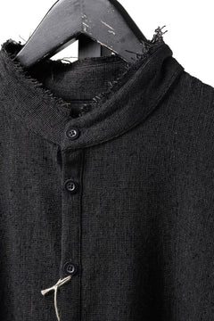 画像をギャラリービューアに読み込む, KLASICA "SH-042" STAND COLLAR LONG TAIL SHIRTS / AMBIENCE ANTIQUE DRAPER (CACAO NIB)
