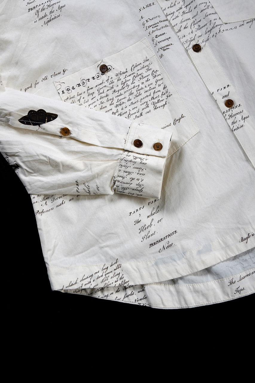 画像をギャラリービューアに読み込む, Aleksandr Manamis HERBARIUM NOTES CLASSIC SHIRT (HERBARIUM NOTES)
