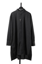 画像をギャラリービューアに読み込む, KLASICA "SH-042" STAND COLLAR LONG TAIL SHIRTS / AMBIENCE ANTIQUE DRAPER (CACAO NIB)